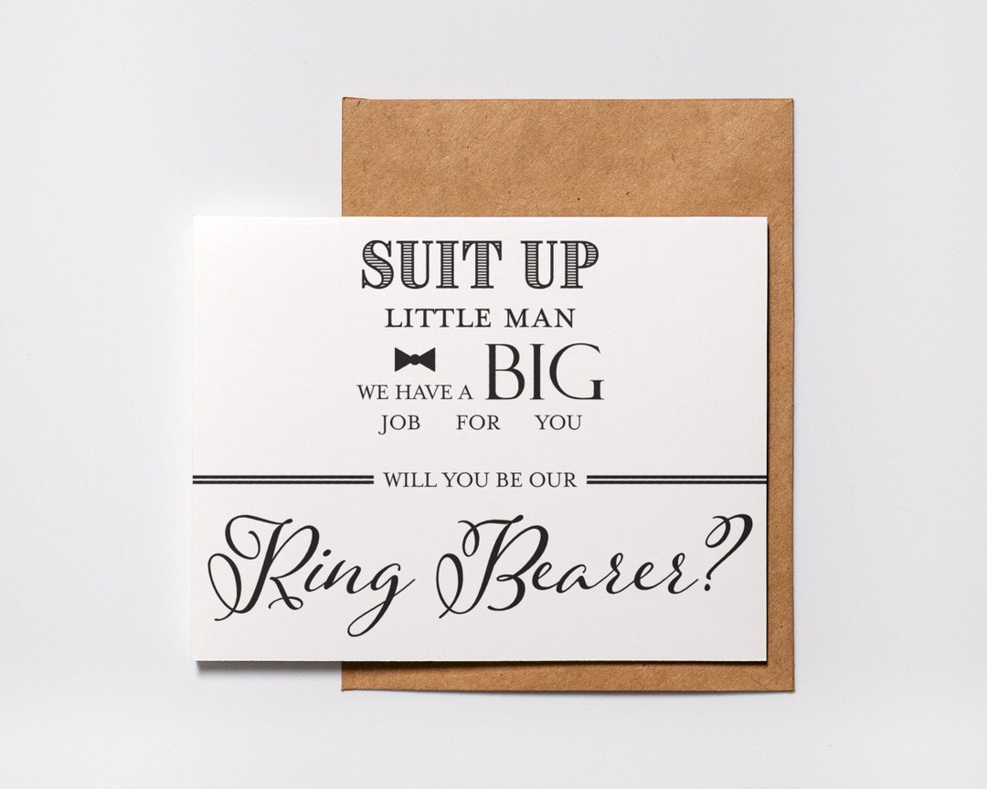 Will You Be Our Ring Bearer? | Ring Bearer Proposal - Wedding - Ring Bearer - Ring Bearer Card ...