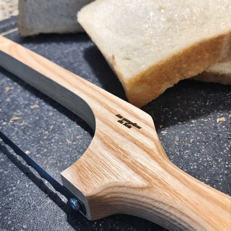 Ash Wood Bread Knife, Artisanal Bread Knife, Bread Knife, Bread