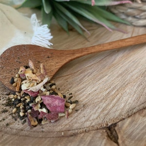 Wooden spatula, small recycled wood spatula, kitchen utensil, hand carved spatula, mini spice spatula, utensil.