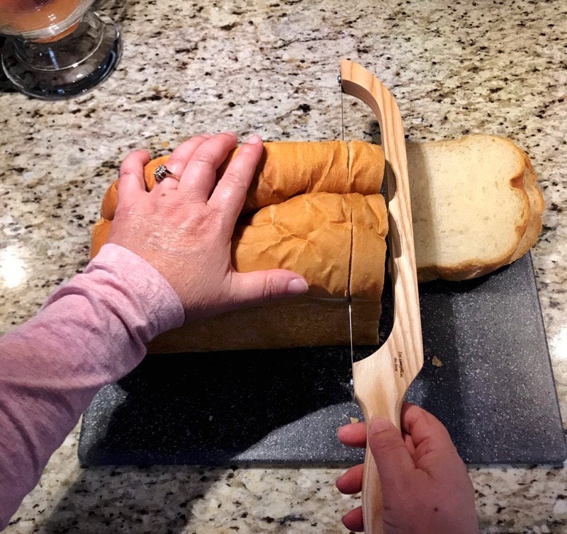 Adjustable Open Box Bread Slicing Guide 7 Loaf Width 3/8 1/2 7/8-inch Thick  Slices Hand Crafted by Mystery Lathe in Lincolnton GA