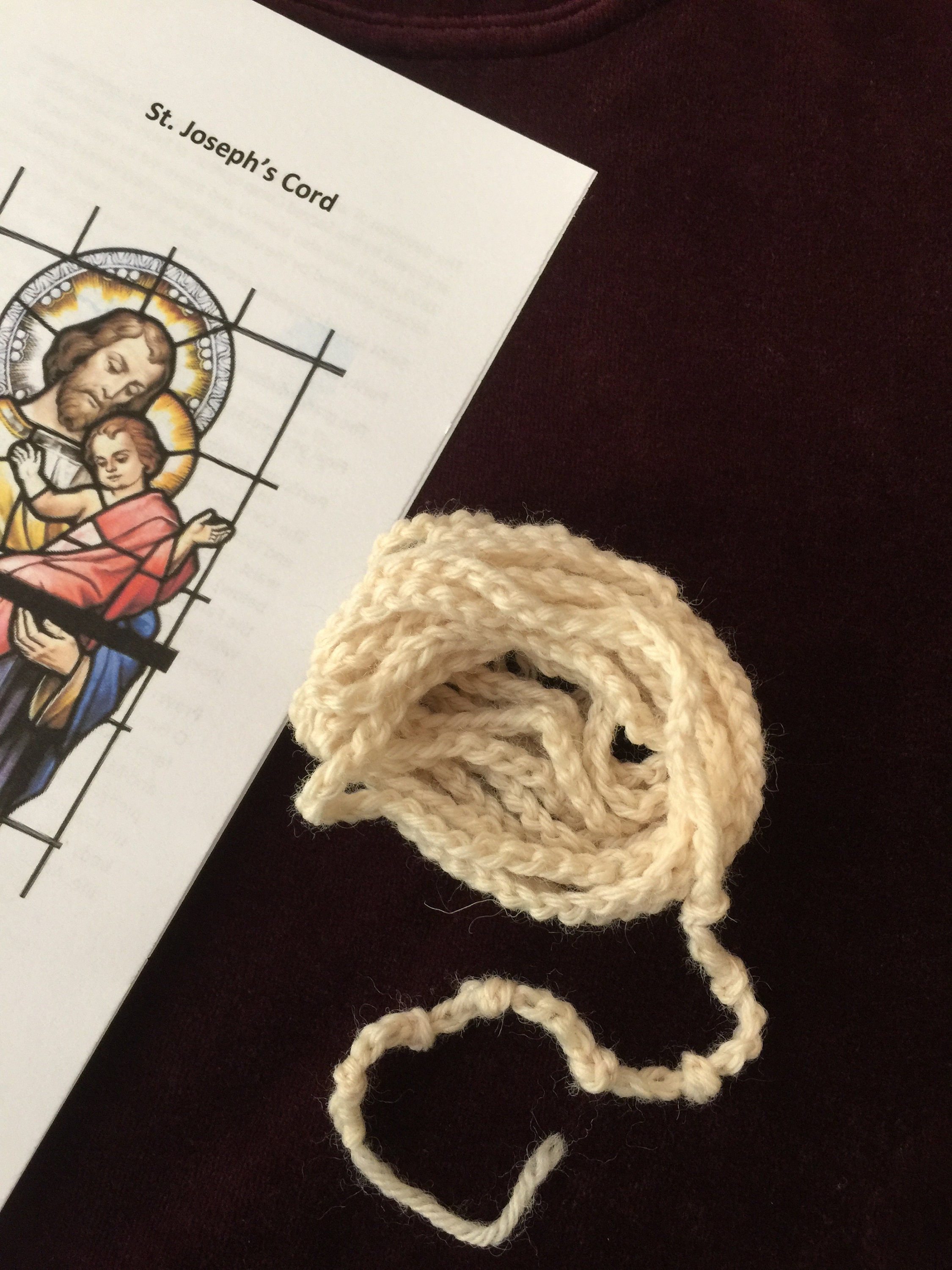 Cord of St Joseph cincture sacramental chastity cord Etsy