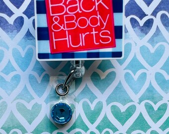 Body hurts badge reel