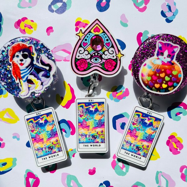 Bobine de badge inspirée d’Halloween Lisa Frank