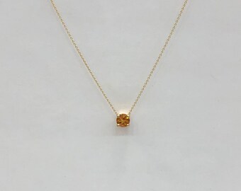 ALARRI 1.15 Carat 14K Solid White Gold Poets Are Born Citrine Necklace with 20 Inch Chain Length ALARRI 1.15 Carat 14K Solid White Gold Poets Are Born Citrine Necklace with 20 Inch Chain Length