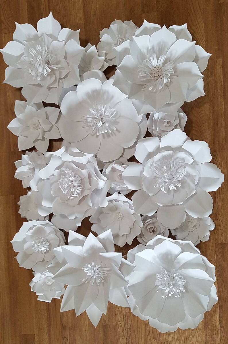 18Paper flowerswedding baby shower bridal shower backdrop Etsy