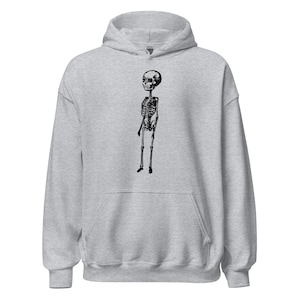 Jr. Skeleton - Hooded Sweatshirt - Skulls Collection - Grunge Hoodie