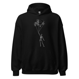 Birthday Skeleton - Hooded Sweatshirt - Skulls Collection - Grunge Hoodie