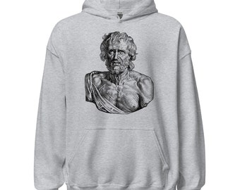 Sudadera con capucha Séneca el Joven - Colección Romana - Ropa Grunge