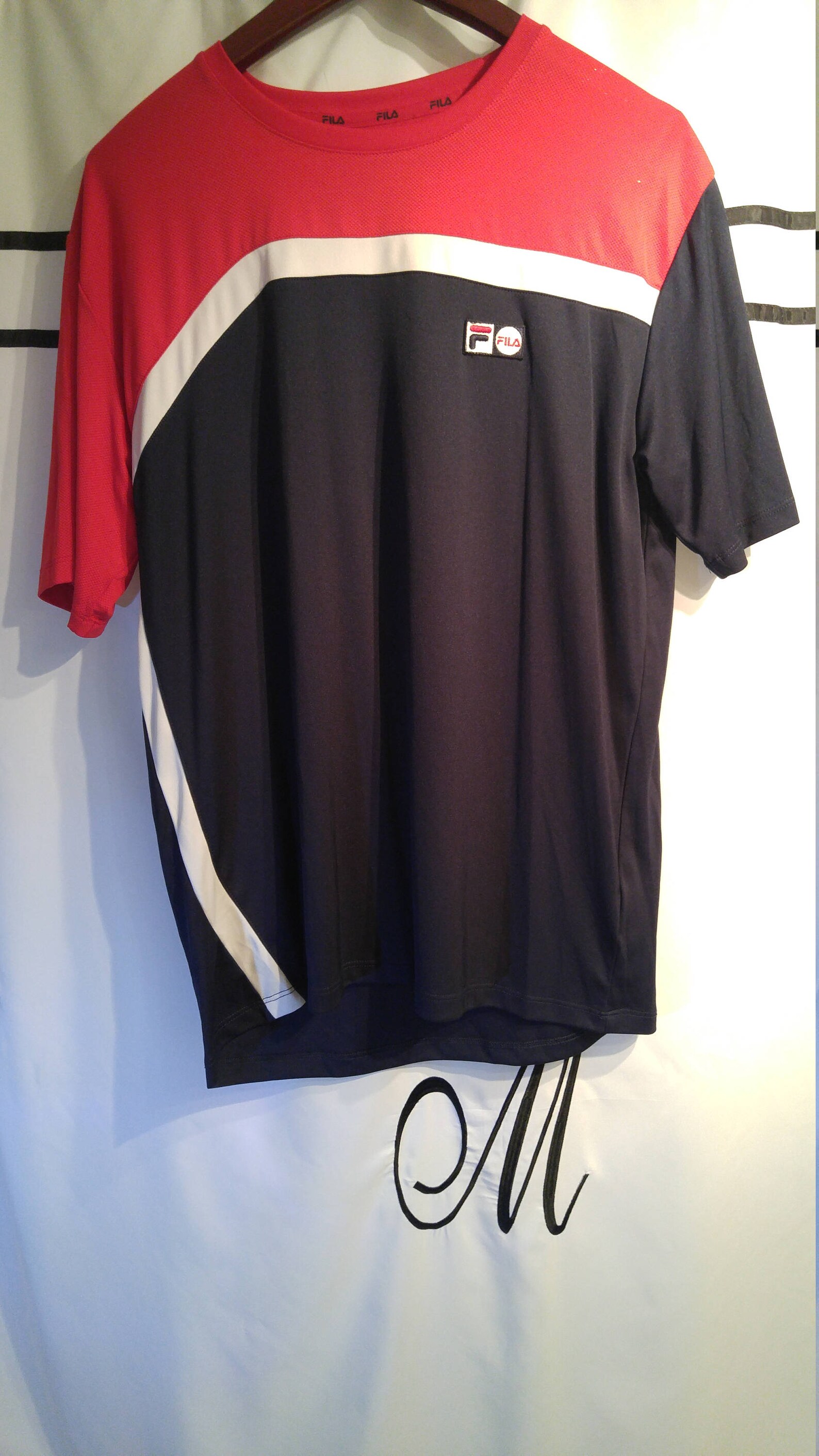 Classic Fila Heritage S/S Tennis Tee Shirt M Etsy