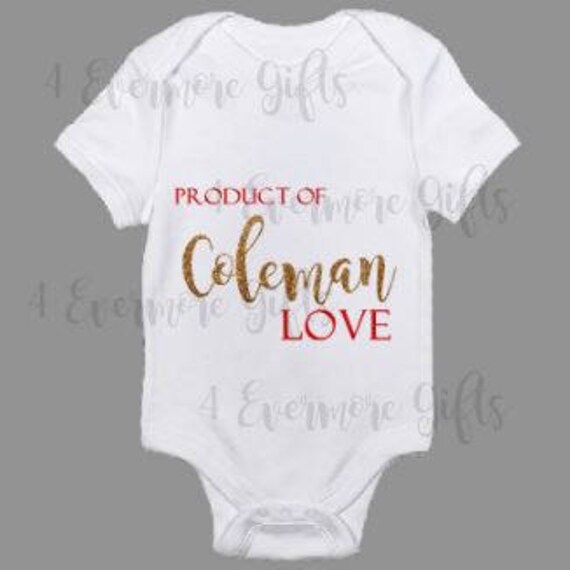 Product Of Coleman Love Baby Body Suit Etsy