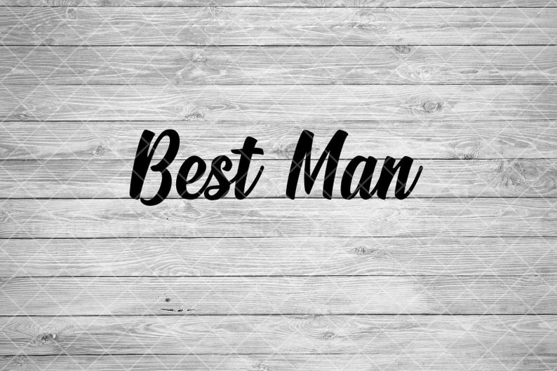 Best Man SVG Wedding Cut Files image 0