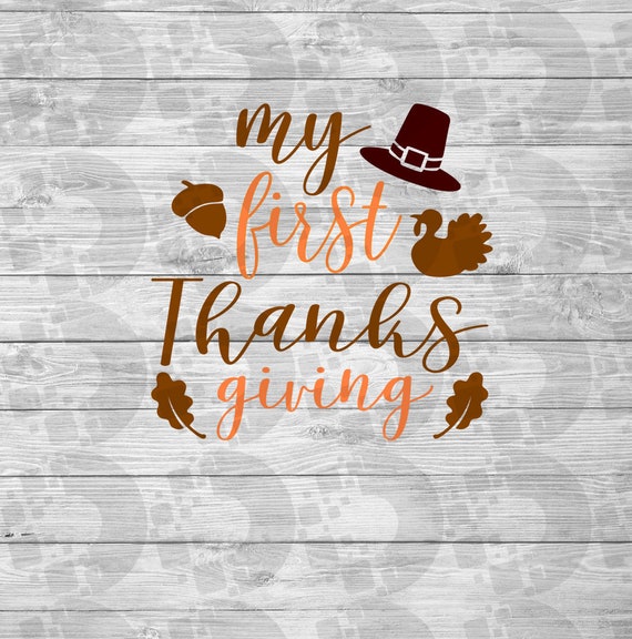 Download My First Thanksgiving Svg 1st Baby Design Cut Files Bundle Etsy PSD Mockup Templates