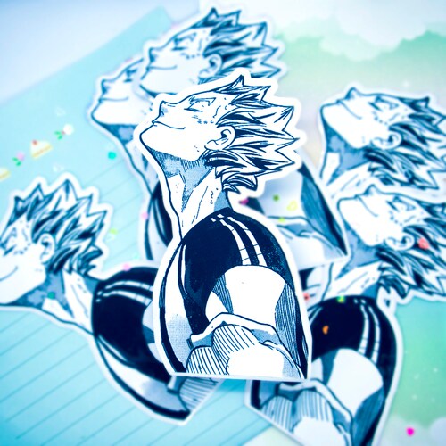 Haikyuu Iconic Quotes Stickers Kawaii Snack Sticker Funny Etsy