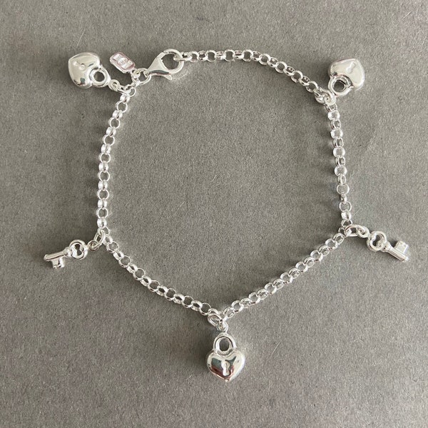 Lock Key Bracelet Etsy