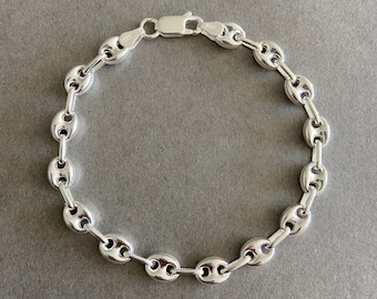 Sterling Silver Pop Marine Chain Bracelet - Sterling Silver