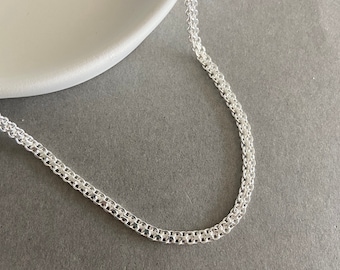 Sterling Silver "Bisk Chain" Necklace Chain
