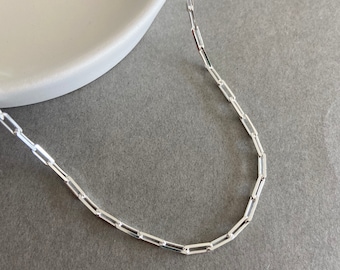 Sterling Silver "Anchor Chain-Long" Necklace Chain