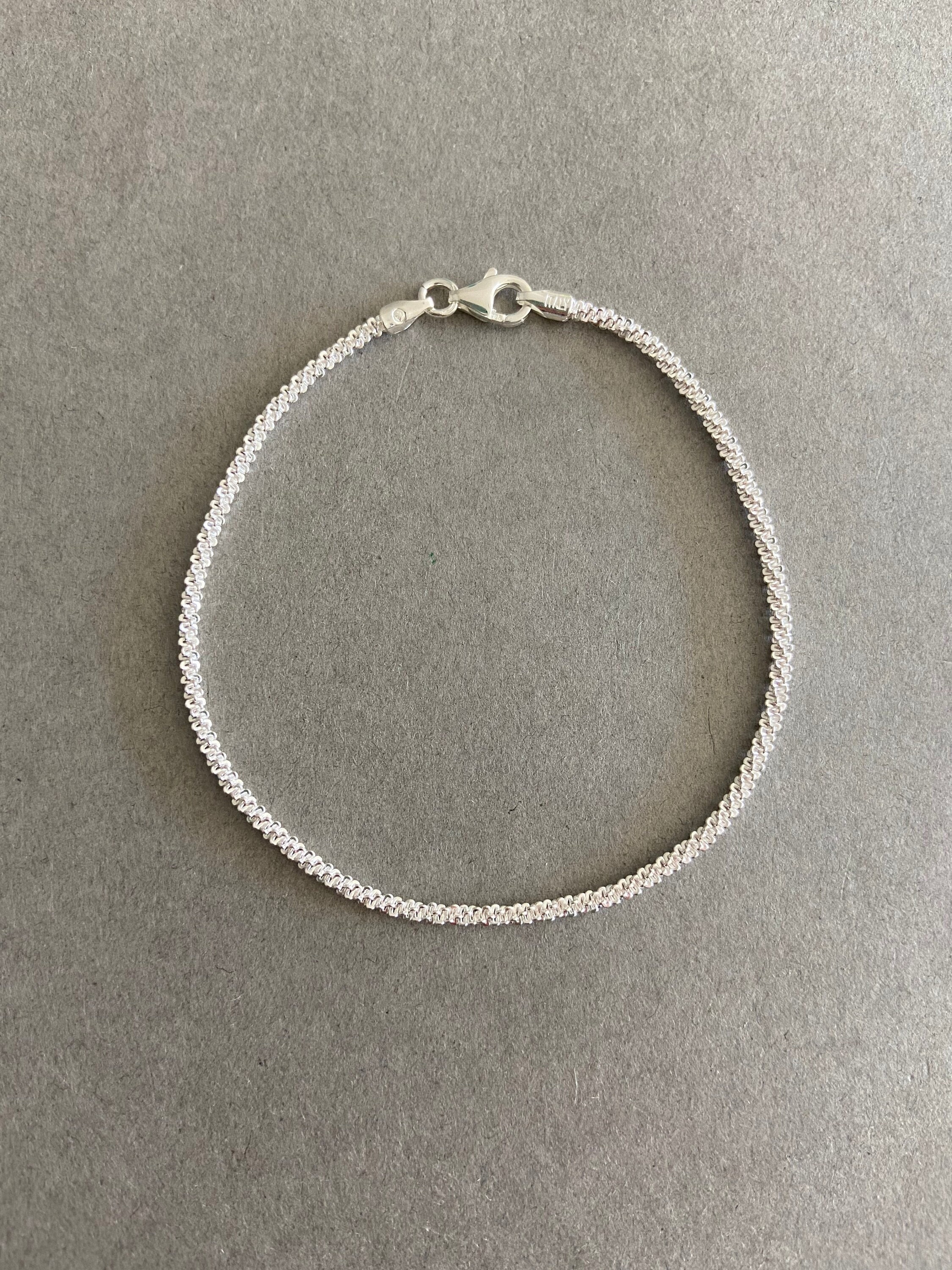 【STONEHENgE】SHe〜Silver Rope Chain Bracelet SA24BC2F STONEHENgE】SHe〜Silver Rope Chain Bracelet SA24BC2F