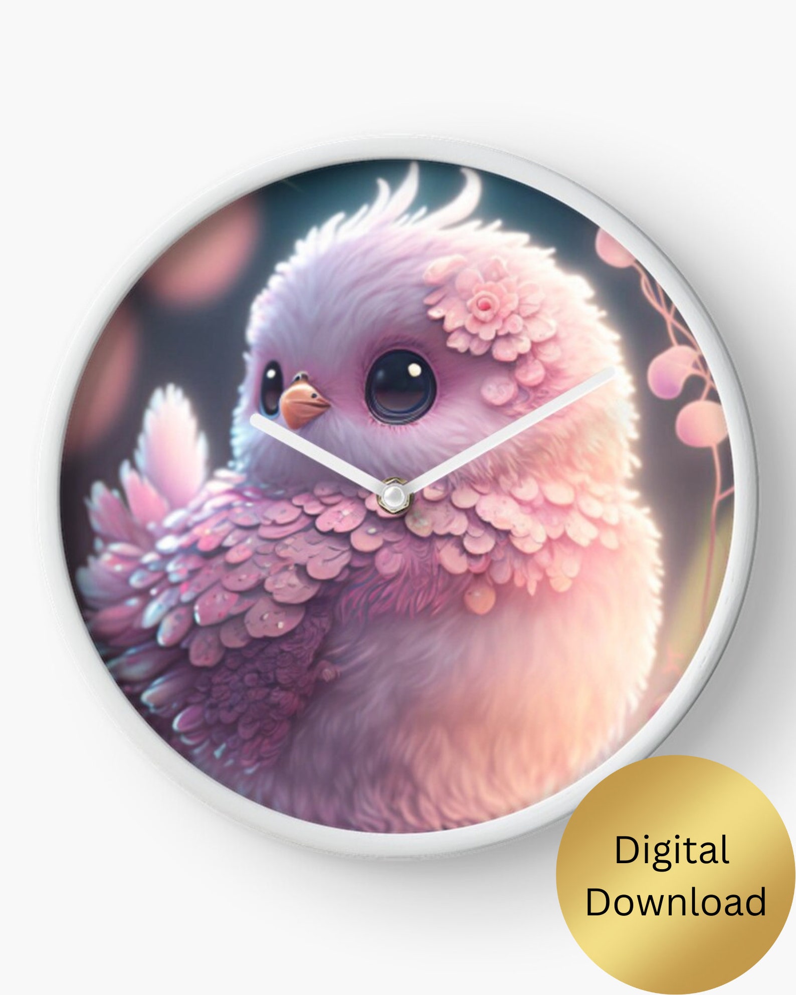 Cute Baby Pink Owl Nursery Art Printable Digital Download Etsy