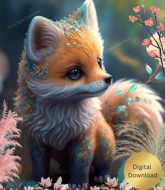 Snuqevc Cute Orange Fox Diamond Painting Kits, Full Circle Diamond Digital  Art Set, 18x25inch Animal Aesthetics Home Decor, Ideal for Room Decor