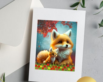 Diamond Painting Animal Fox Cute Baby Portrait Design Embroidery Wall  Decoration
