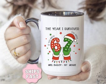 Personalized Six Seven Mug Customized Teacher Mug 6 7 Meme Gift Trending Teen Slang Teacher Christmas Gift