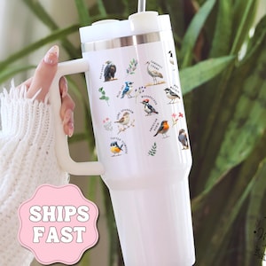 Personalized Bird Lover Mug Birdwatching Cup Gift for Bird Lover Bird Watcher Gift Nature Lover Gift Camping Bird Mug Birding Mug 40 oz