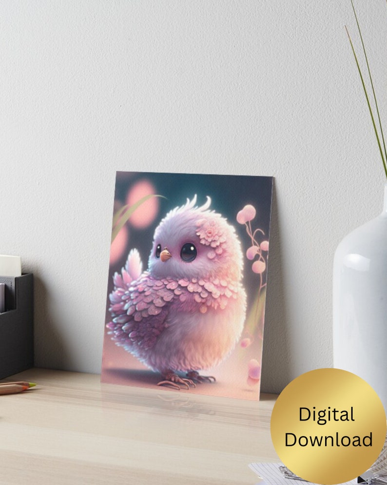 Cute Baby Pink Owl Nursery Art Printable Digital Download Etsy