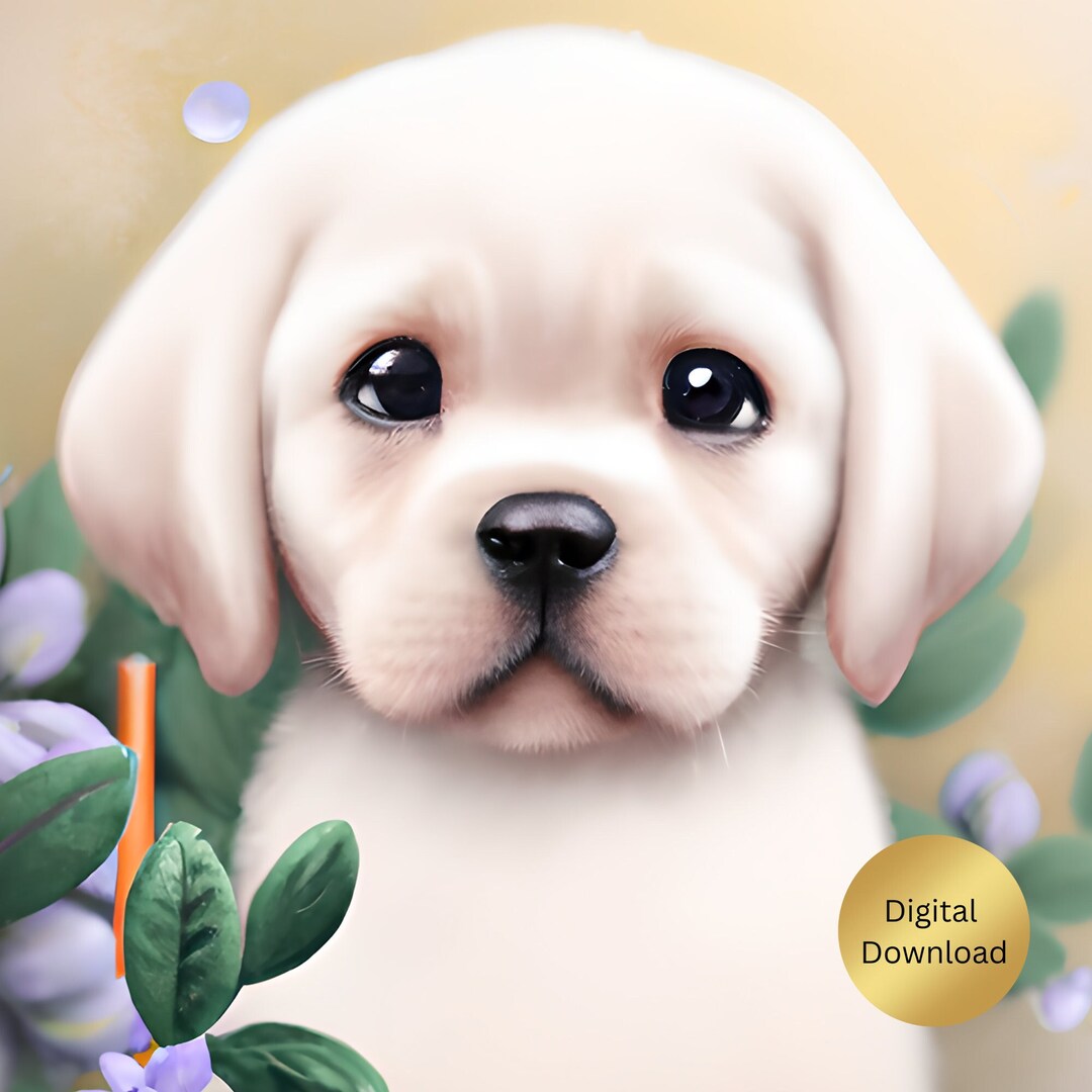 Nursery Art Labrador Dog, Printable, Digital Download, Digital Art ...