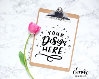 Download Free Flatlay Mockup - Tulip Clipboard - SVG Flatlay Mockup, iPad Lettering Mockup, Calligraphy Mockup, Blogger Stock Photo, Feminine Mockup PSD Template