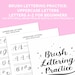 Brush Lettering Basics Lowercase Letters LARGE Brush Pens DIGITAL ...
