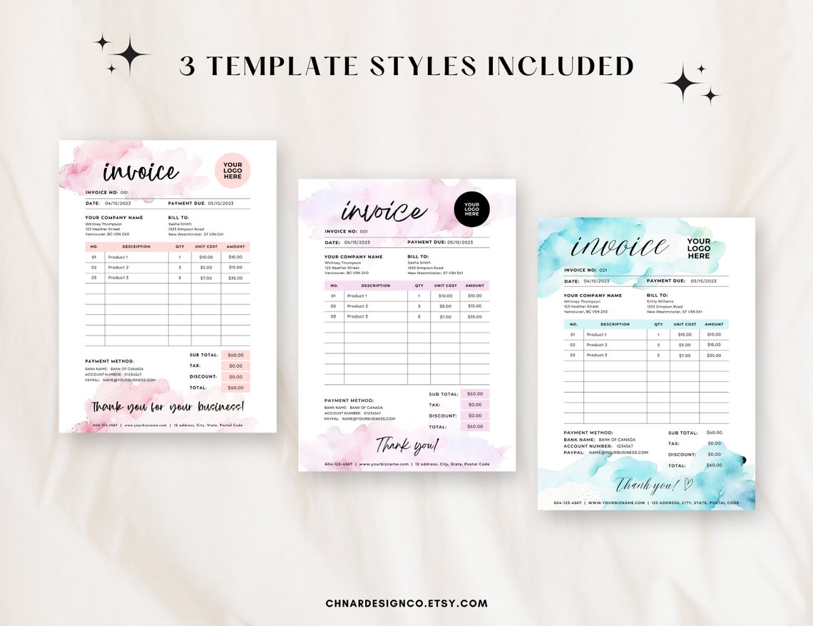 Invoice Schedule Template, Simple Billing Invoice Template, Invoice ...