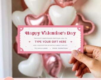 Printable Valentines Day Dinner Reservation Ticket, Editable Dinner Date Gift Voucher, Anniversary Gift Idea, Romantic Date Night Coupon