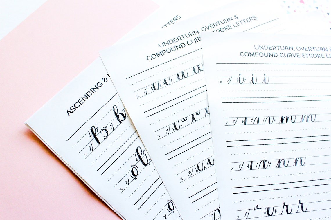 Brush Lettering Basics Lowercase Letters DIGITAL DOWNLOAD Etsy brush-lettering-basics-lowercase-letters-digital-download-etsy