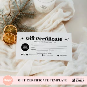Certificado de regalo de Lash Tech, vale de regalo de Navidad editable, plantilla imprimible de Lash Cash, tecnología de uñas personalizable, salón de belleza, tarjeta de regalo de Mua