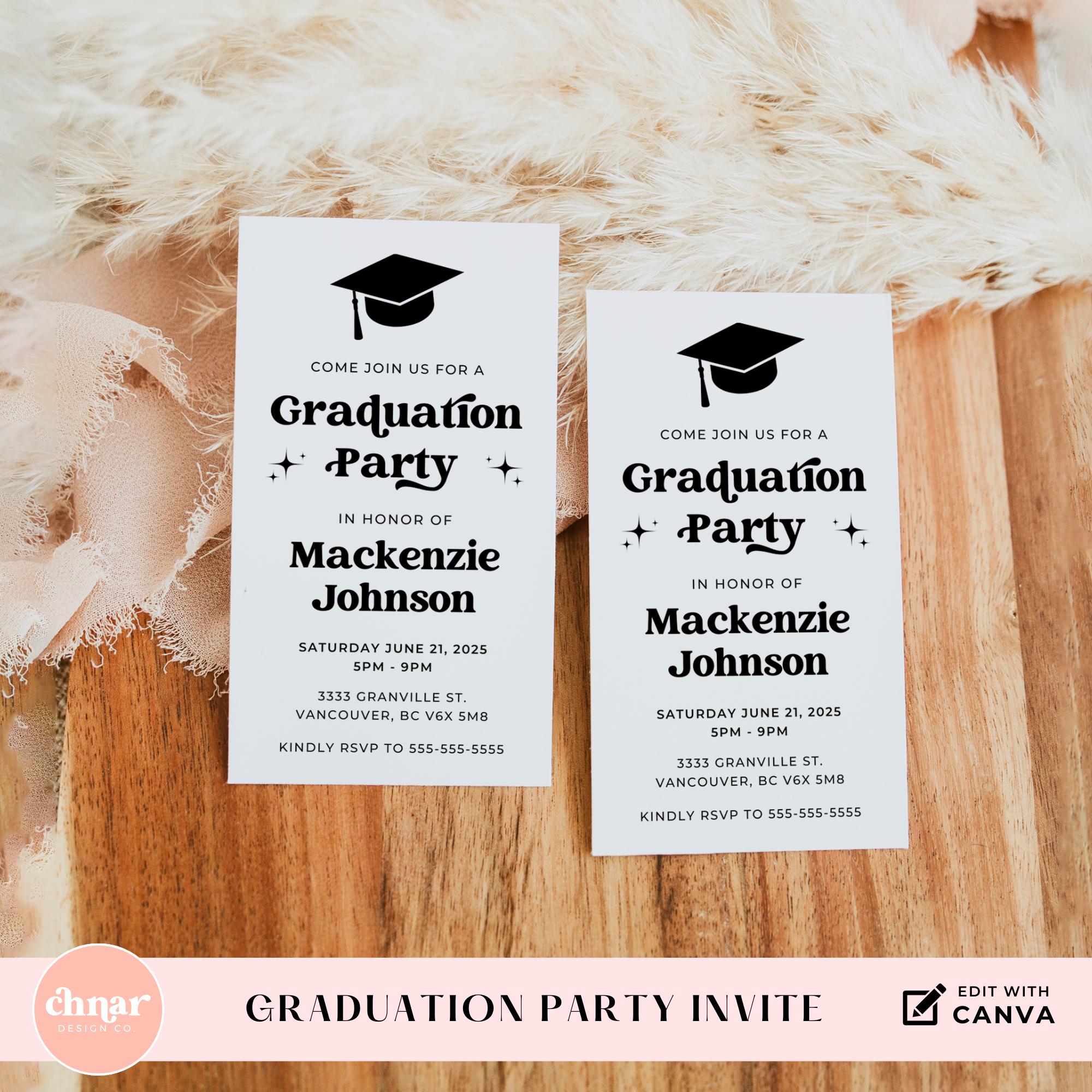 Mini Grad Invite - Etsy