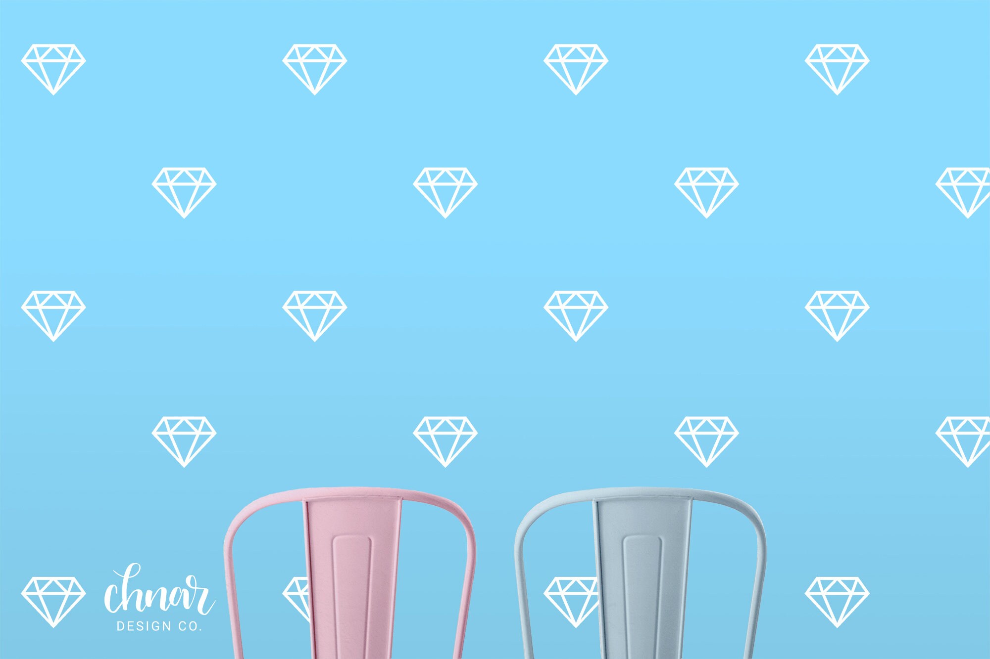 Diamond Wall Decals Gold Wall Decals Wall Confetti Nursery Etsy