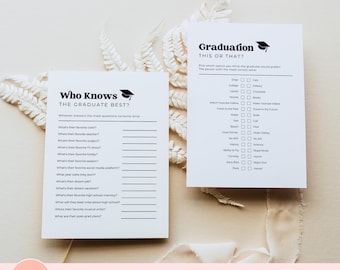 Who Knows The Graduate Best, How Well Do You Know the Grad Printable Graduation Game, Graduation Party Game Icebreaker, Instant Download