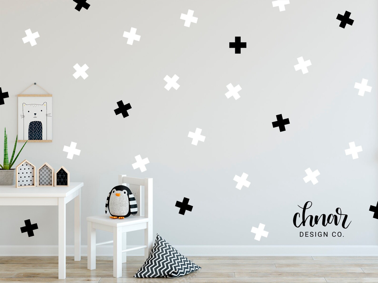 Cross Wall Decals Multicoloured Perfect for the nursery Etsy