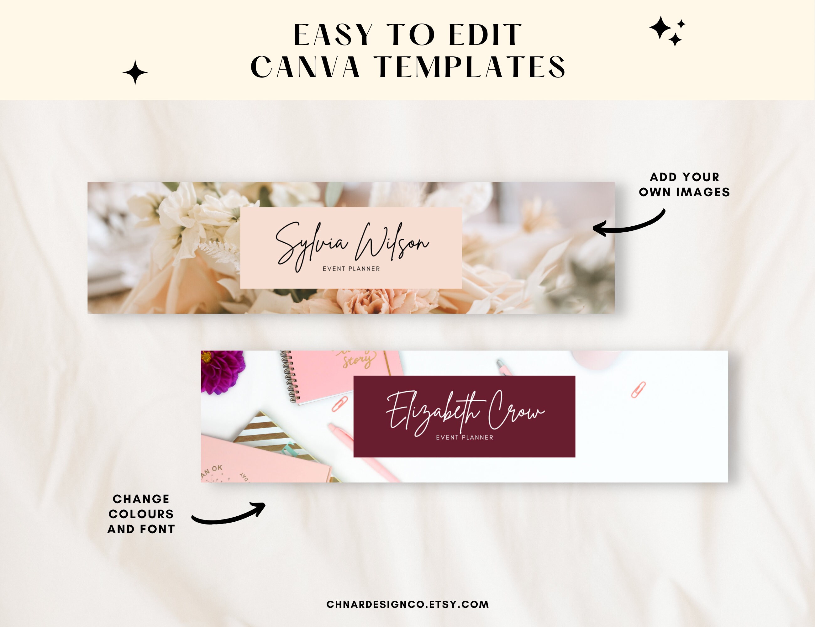 Linkedin Banner Canva, Editable Template, Aesthetic Minimalist Banner ...
