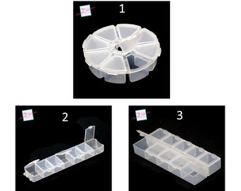 1 transparent white pearl storage box, different models to choose from