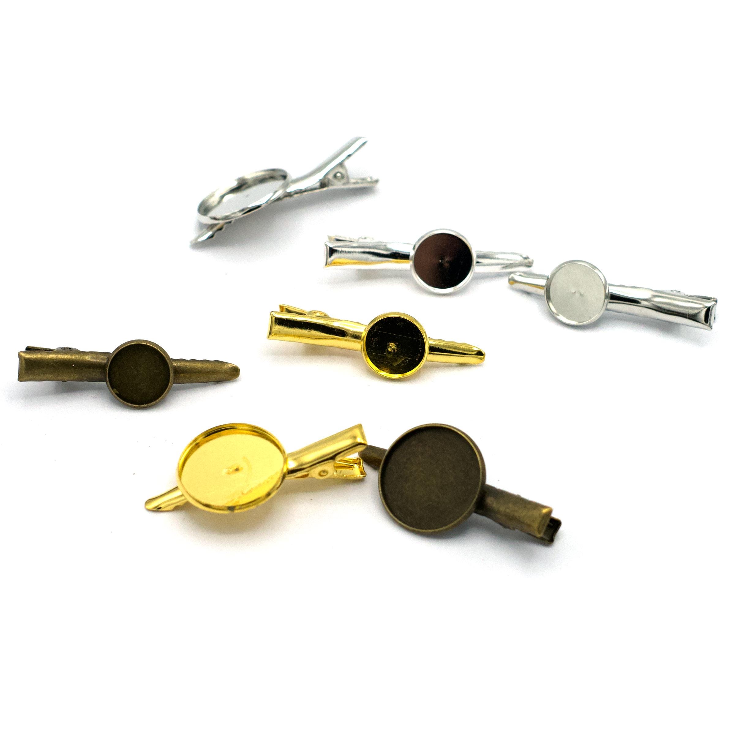 Set Mit 4 Starken Krokodilklemmen Aus Metalllegierung In Gold - Hübsche Haarnadeln Für Dickes Haar, Rutschfest & Stylisch