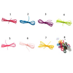 5 m geflochtenes Nylon, Durchmesser 1 mm, Farbe nach Wahl oder Farbsortiment (10 m)