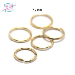 100/500 split rings 10 mm, colors of your choice doré