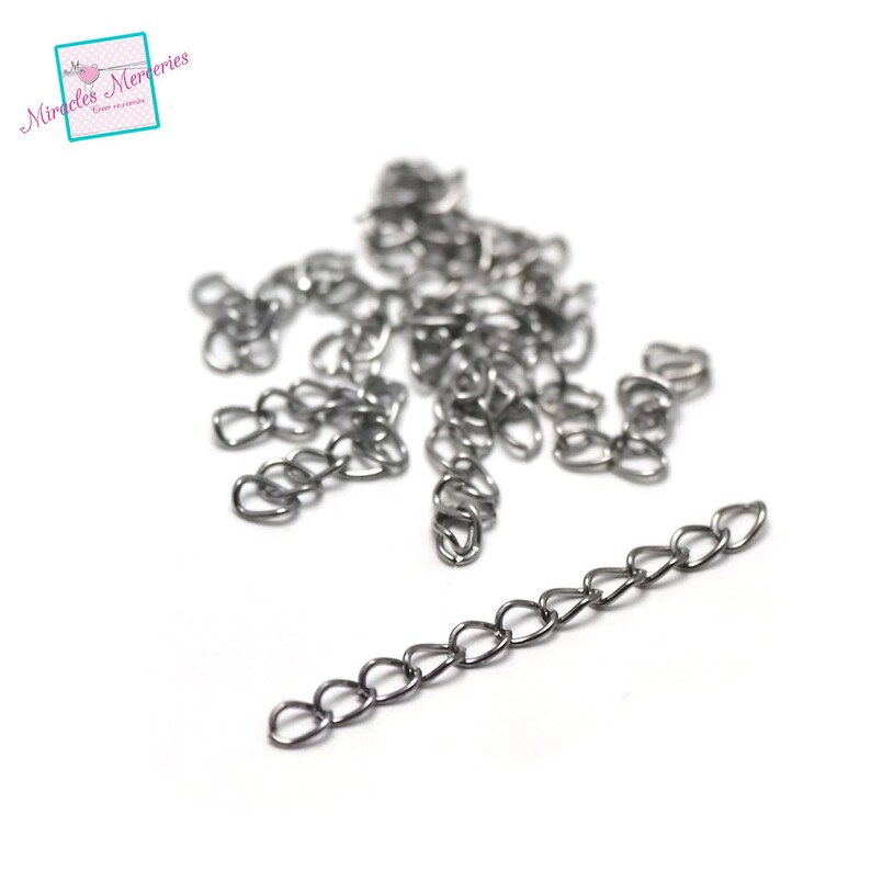 20 extension chains 50 mm, 5 colors to choose from or batch of 5x20 pcs per color image 6