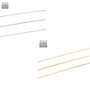Edelstahl: 1 m Kette „oval 1x1,5 mm“ aus Edelstahl, Farbe nach Wahl, Stahl rostfrei 010