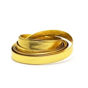 2m free 2m gold faux leather, 4 x 1mm / 8 x 1mm / 10 x1mm image 4