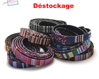 Set of 5/10/20 x 1 m cord/strap weaving dish/leather 12 x 2 mm, set of pattern