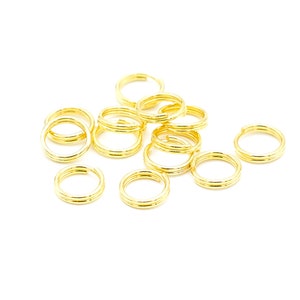 50 doubled closed rings 6 mm, color of your choice image 3