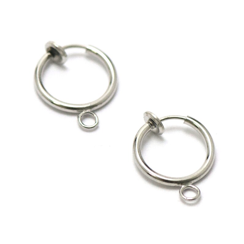 4/20 hooks/round clasp for clip earring unpierced ears Etsy